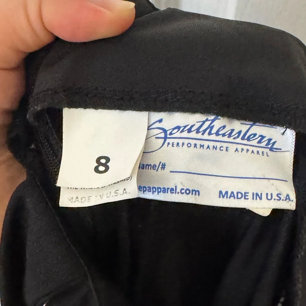 Vintage Southeastern Apparel Dress Black/White Arietta Gown Size 8 0515 - Picture 4 of 5